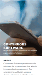 Mobile Screenshot of continuoussoftware.com